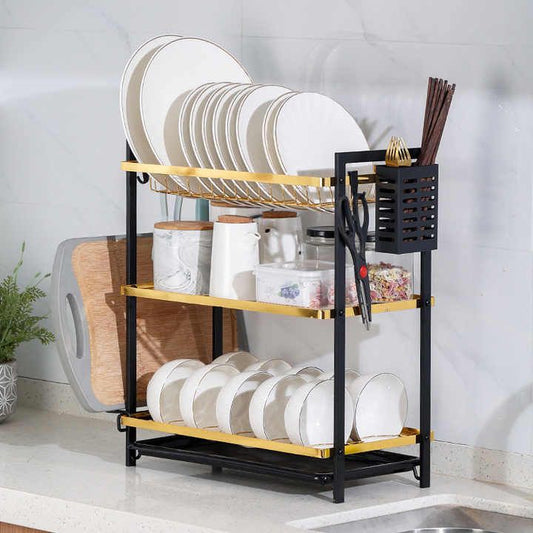 3 Layer Multi-Function Plate Rack
