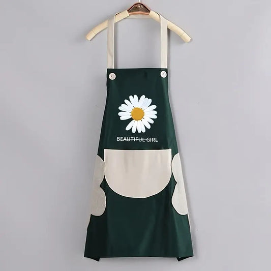Pure Beauty Apron with Pocket-Green