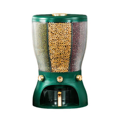 4 Compartment Grain Storage Round Green