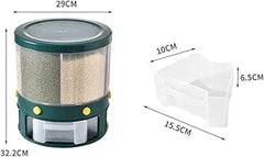 6 Grid Grain Storage Round Green