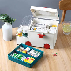 Ambulance Shape Medicine Storage Box