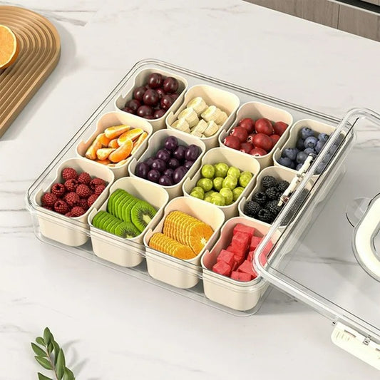 12 Slot Divided Snack Box Container