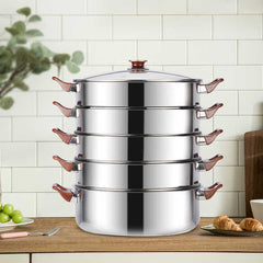 5 Layer Stainless Steel Steamer Pot 32cm