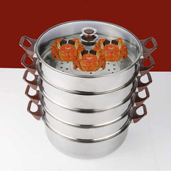 5 Layer Stainless Steel Steamer Pot 30cm