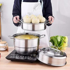 2 Layer Stainless Steel Steamer Pot 30cm