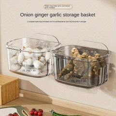 Multifunctional Acrylic Sticking Storage Basket