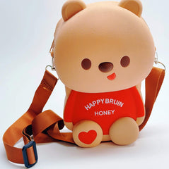 1 Pc Cartoon Silicone Cross Body Travel Bag