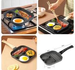 3 Slot Frying Pan-Grey