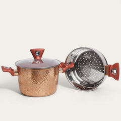 2in1 Steamer Marble-Coating Cooking Pot 24cm