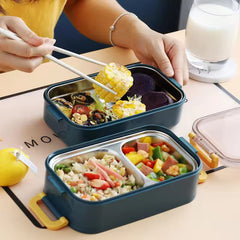 2 Layer Stainless Steel Lunch Box