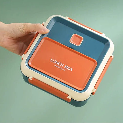 Food Grade Square Lunch Box-Dark Green