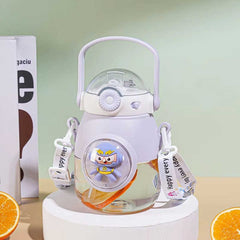 Leak proof Cartoon Water Bottle with Straw