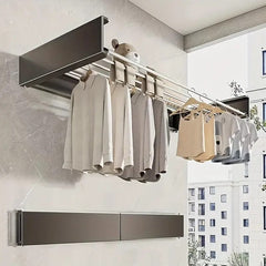 1 Pc Wall Mounted Folding Clothes Drying Rack