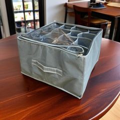 120 GSM 16 Pocket Shoe Organizer (Light Grey)