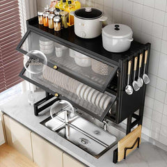Double Cabin Over the Sink Rack-Black