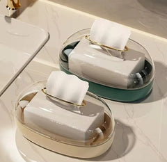 Acrylic Luxury Wall Mounted Tissue Box-Offwhite