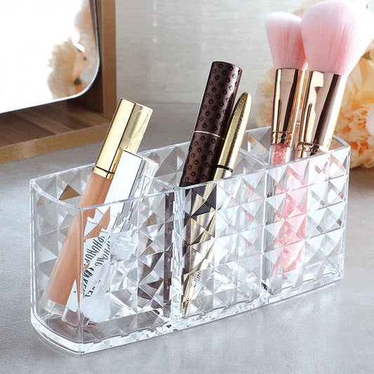 Minor Damage 3 Compartments Brush Holder