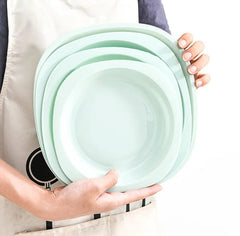 48 Pcs Outdoor Set Plastic Tableware Set-Green