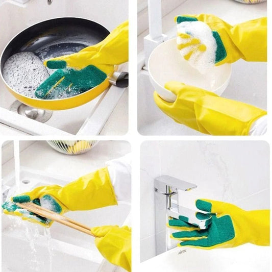 2 in 1 Dishwashing Gloves
