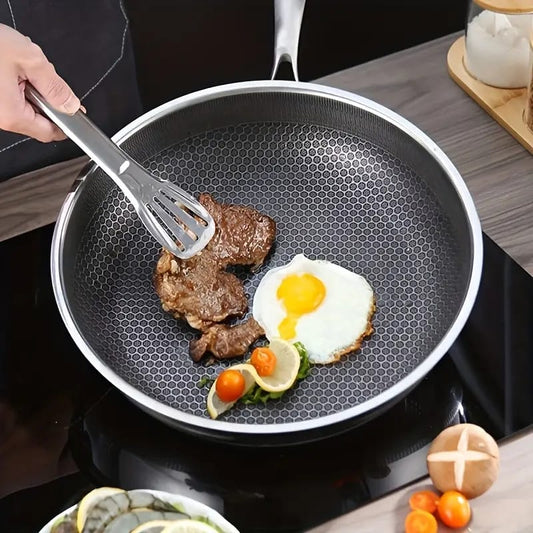 Stainless Steel Laser Coating Fry Pan(30CM)