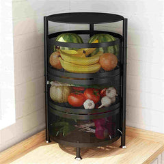 Premium 3 Layer Trolly Rotatable without Tyre - Round