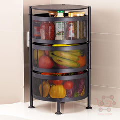 Premium 3 Layer Trolly Rotatable without Tyre - Round