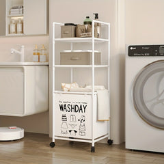 3 Layer Multifunctional Laundry Storage Rack-White