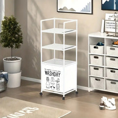 3 Layer Multifunctional Laundry Storage Rack-White