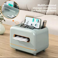 Tissue Box with Magnetic Opening-Sky Blue