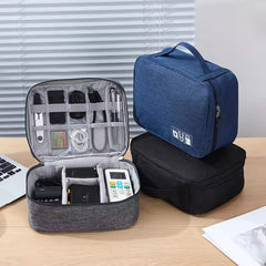 1 Pc Travel Electronic Digital Storage Bag (Navy Blue)