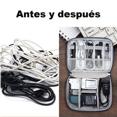 1 Pc Travel Electronic Digital Storage Bag (Navy Blue)