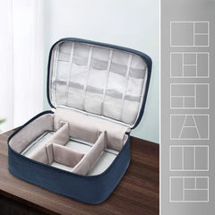 1 Pc Travel Electronic Digital Storage Bag (Navy Blue)