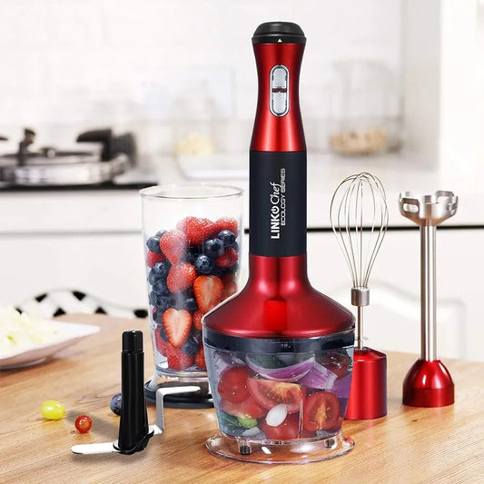 Linkchef 5 in 1 Hand Blender, Chopper and Beater