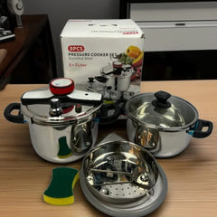 7-Liter Pressure Cooker 5-L Handi & Steamer