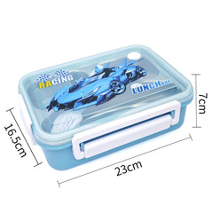 Cartoon Design Lunch Box-Blue