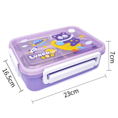 Cartoon Design Lunch Box-Purple