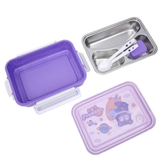 Cartoon Design Lunch Box-Purple