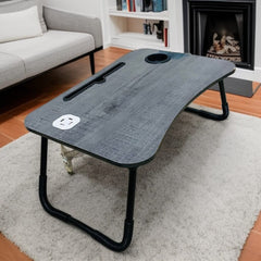 1 Pc Portable Folding Laptop Table(Grey)