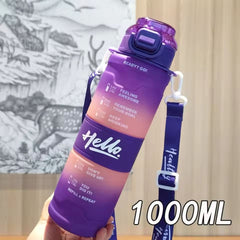 Reusable Motivational Water Bottle