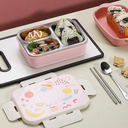 Stainless Steel Lunch Box-Pink