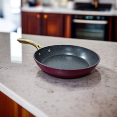 Marble Non Stick Frying Pan Red-24cm