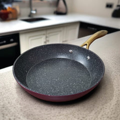 Marble Non Stick Frying Pan Red-26cm