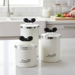 3 Pc Airtight Jar Set (Bow Design)