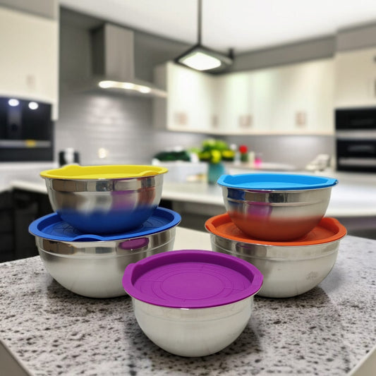 5 Pc Stainless Steel Salad bowl