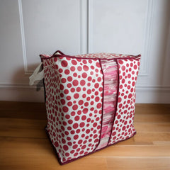 110GSM Cloth Storage Bag 1 Pc Mehroon(Polka Dot)