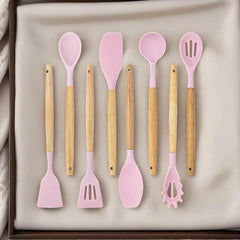 19 Pcs Kitchen Utensils Set-Pink