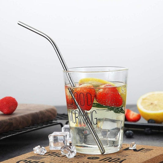 6 Pc Stainless Steel Straw (Silver)