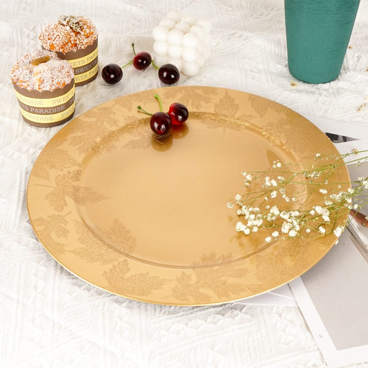 Golden Charger Plate Design 08