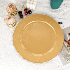 Golden Charger Plate Design 08