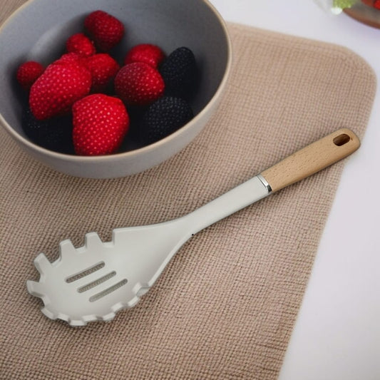 Wooden Handle Silicone Spoon-D2
